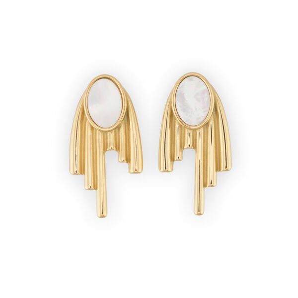 Σκουλαρίκια Χρυσά Mother of Pearl