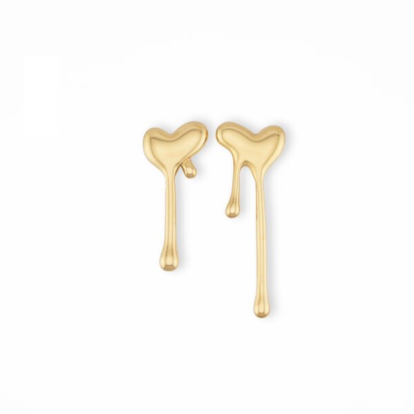 Σκουλαρίκια Χρυσά Melt heart