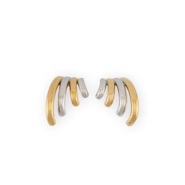 Σκουλαρίκια Χρυσά - Ασημένια Molly GS