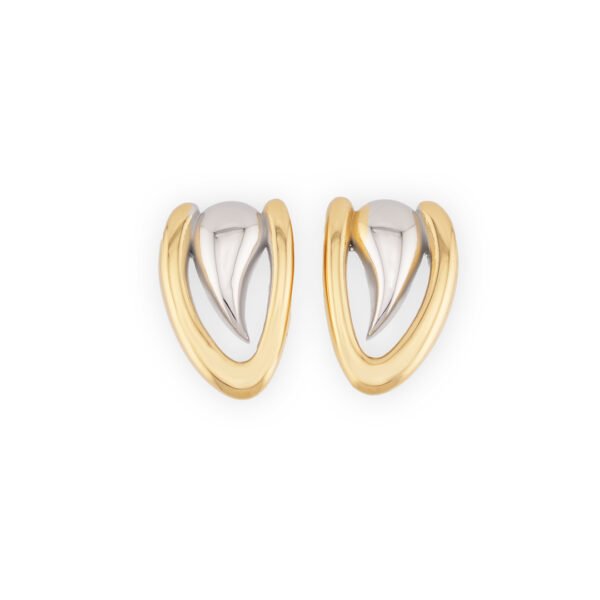 Σκουλαρίκια Χρυσά- ασημένια World