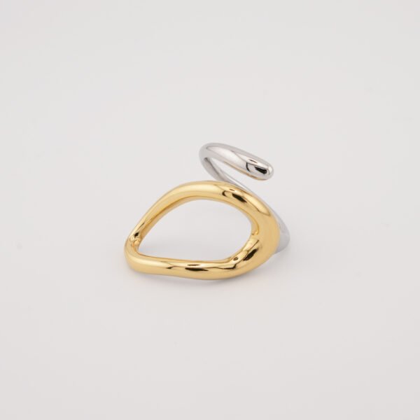 Alternative view of Δαχτυλίδι Χρυσό-ασημένιο Adamia