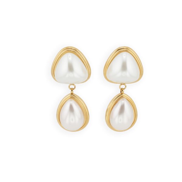 Σκουλαρίκια Χρυσά Vintage Elizabeth Gold