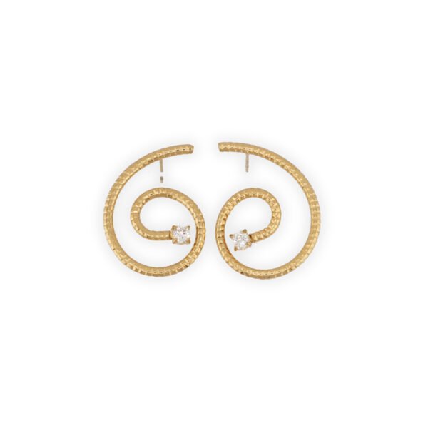 Σκουλαρίκια Χρυσά  Strassy G