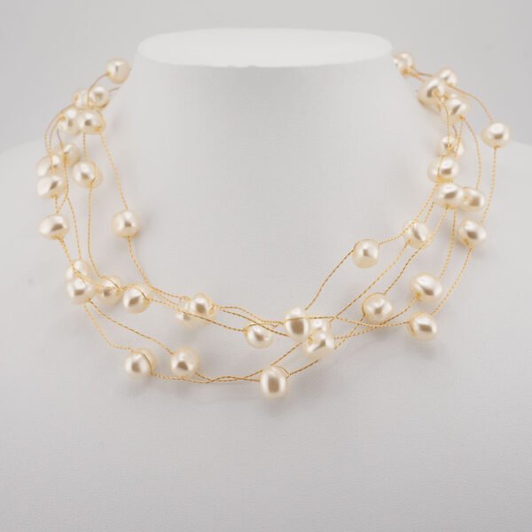 Κολιέ Χρυσό Choker Pearl