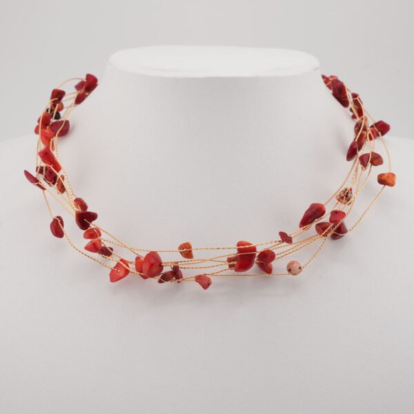 Κολιέ Χρυσό Choker Red Hot