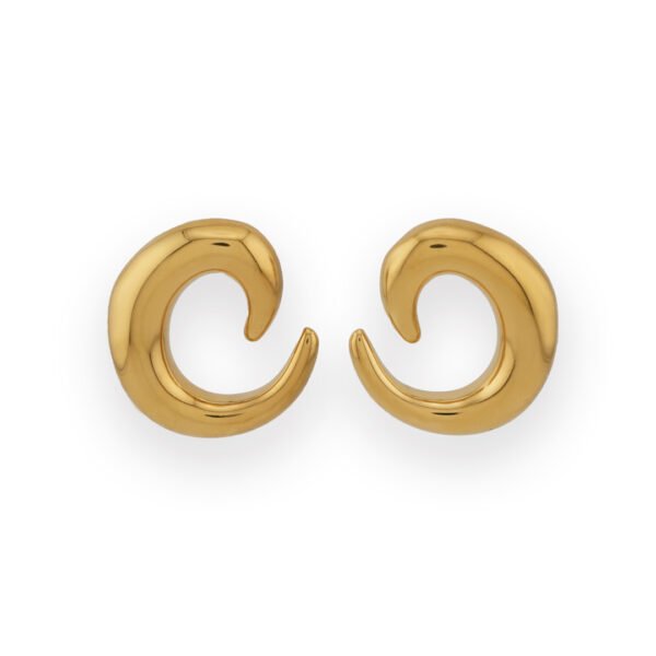 Σκουλαρίκια Χρυσά Elegant Curves