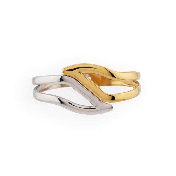 Βραχιόλι Χρυσό- Ασημένιο Cuff Solara