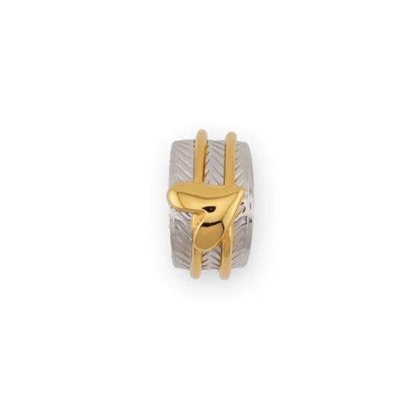 Δαχτυλίδι Ασημένιο-Χρυσό Amora Silver