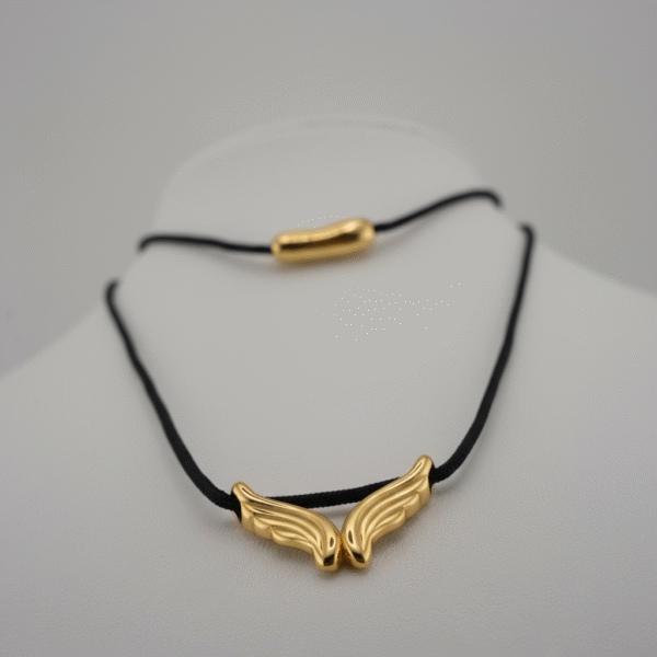 Κολιέ Χρυσό Feathered Elegance Choker