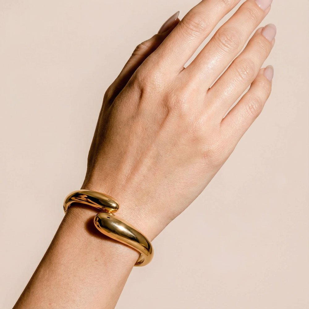 Coshe.gr -%wc_product_cat% Βραχιόλι Χρυσό Cuff Brio - Image 2