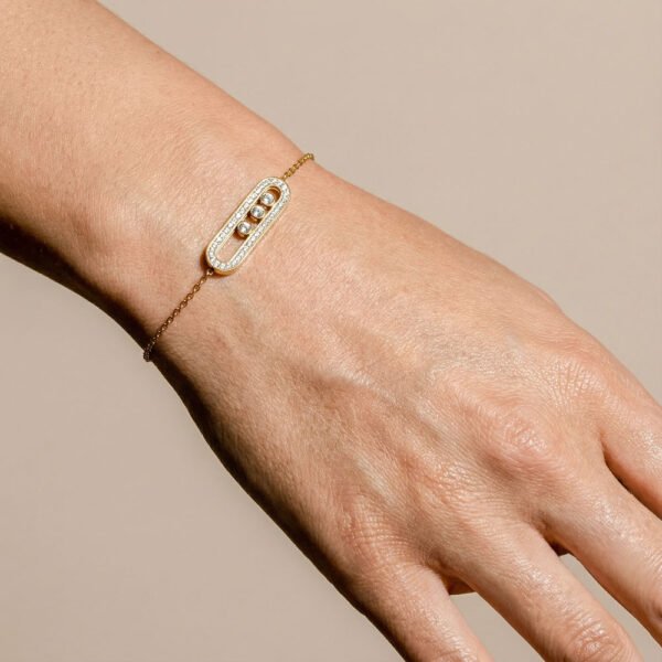 Alternative view of Βραχιόλι Αλυσίδα Χρυσό Statice