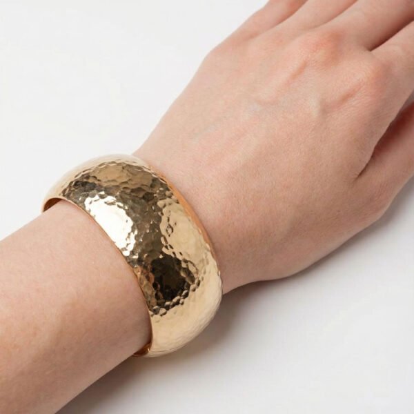 Alternative view of Βραχιόλι Χρυσό Orias cuff bracelet. από Ανοξείδωτο Ατσάλι