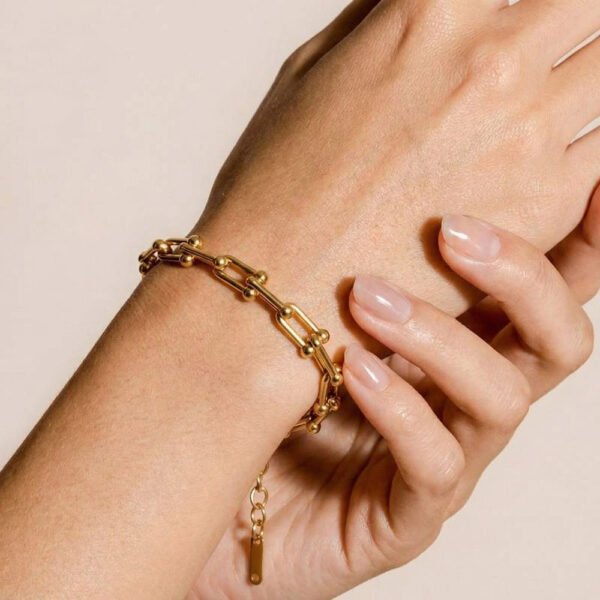 Alternative view of Βραχιόλι Χρυσό Andricia