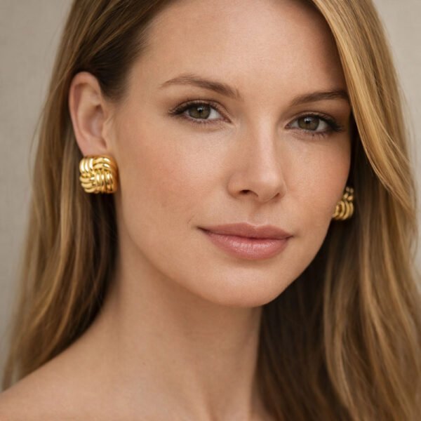 Alternative view of Σκουλαρίκια Χρυσά Cosme