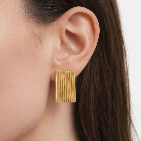 Alternative view of Σκουλαρίκια Χρυσά Diva