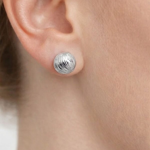 Alternative view of Σκουλαρίκια Ασημένια Cameron