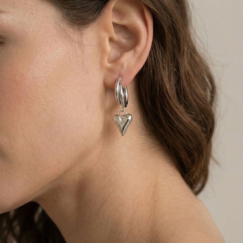 Coshe.gr -%wc_product_cat% Σκουλαρίκια Ασημένια Heartless - Image 2