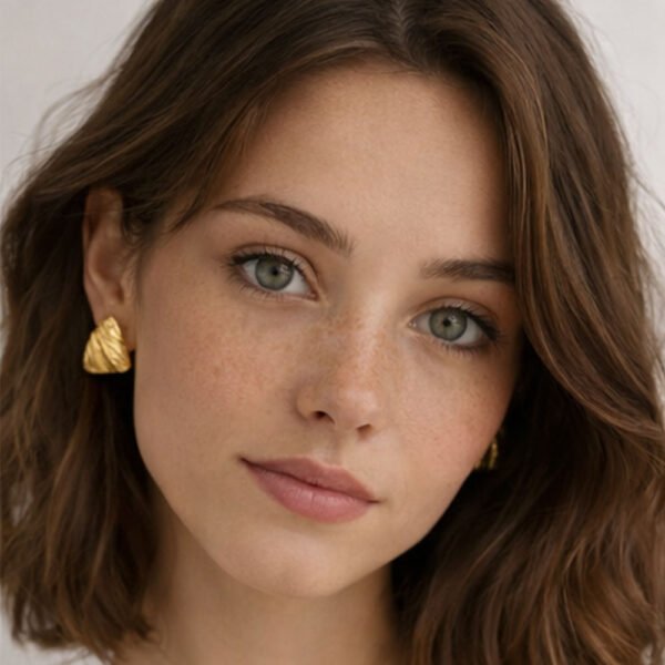 Alternative view of Σκουλαρίκια Χρυσά Vintage Darya