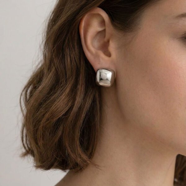 Alternative view of Σκουλαρίκια Ασημένια Riva