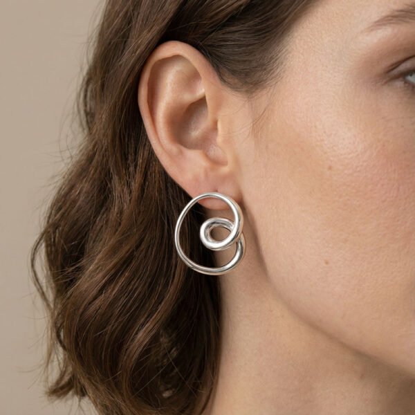 Alternative view of Σκουλαρίκια Ασημένια Iliria