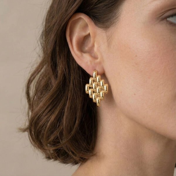 Alternative view of Σκουλαρίκια Χρυσά Cane