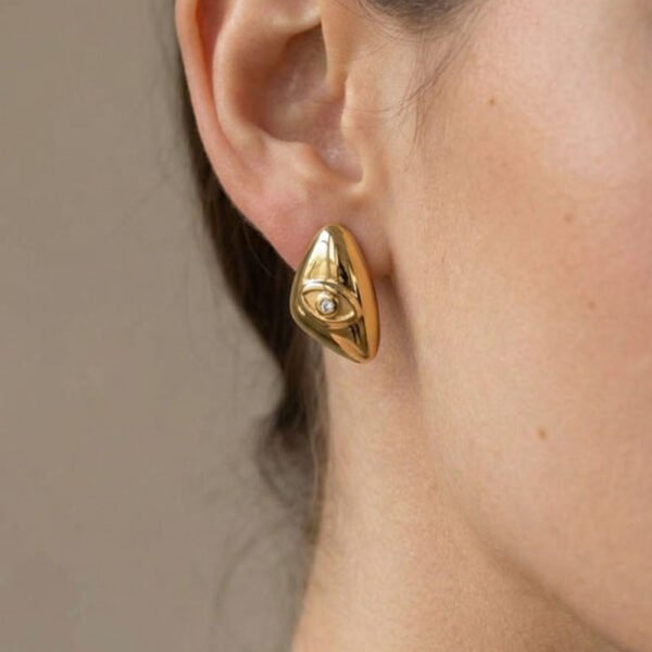 Alternative view of Σκουλαρίκια Χρυσά Abigail