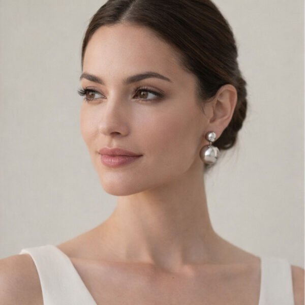 Alternative view of Σκουλαρίκια Ασημένια Jeengle