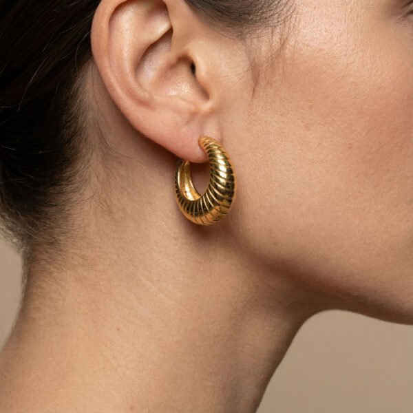 Alternative view of Σκουλαρίκια Χρυσά Livia