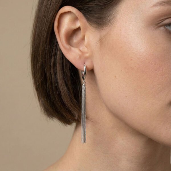 Alternative view of Σκουλαρίκια Ασημένια Melanie Silver