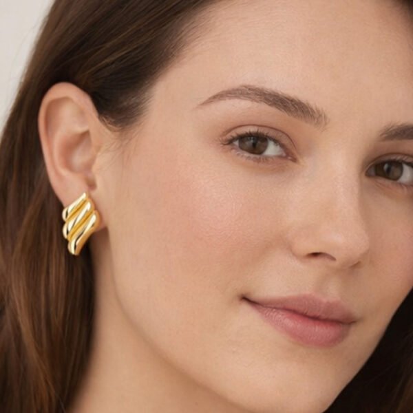 Alternative view of Σκουλαρίκια Χρυσά Lolaos