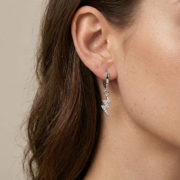 Alternative view of Σκουλαρίκια Ασημένια Thunder