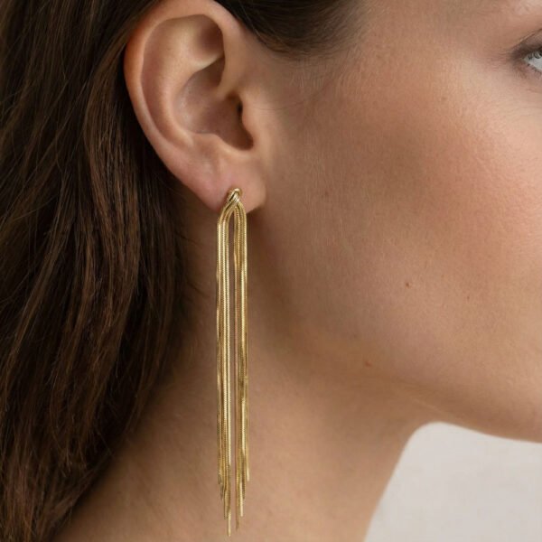 Alternative view of Σκουλαρίκια Χρυσά Celestia