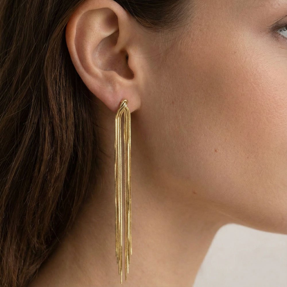 Coshe.gr -%wc_product_cat% Σκουλαρίκια Χρυσά Celestia - Image 2