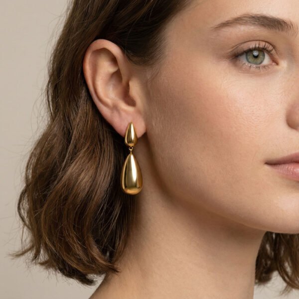 Alternative view of Σκουλαρίκια Χρυσά Golden Cascade