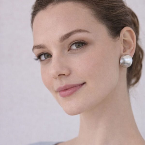 Alternative view of Σκουλαρίκια Ασημένια Birgit