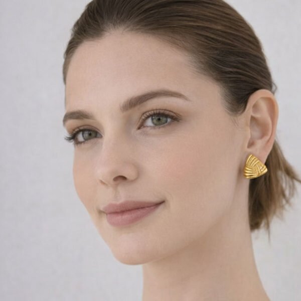 Alternative view of Σκουλαρίκια Χρυσά Violetta