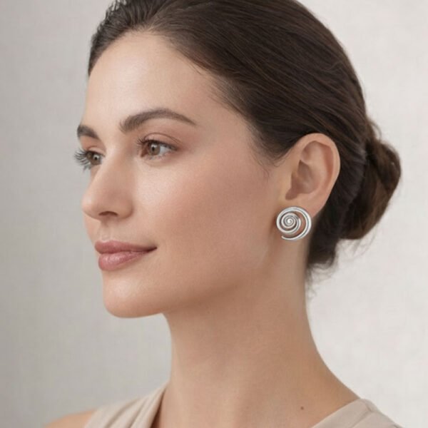 Alternative view of Σκουλαρίκια Ασημένια Naisis
