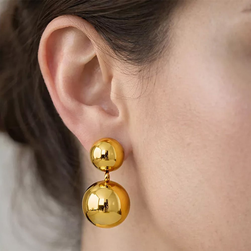 Coshe.gr -%wc_product_cat% Σκουλαρίκια Χρυσά Jungle - Image 3