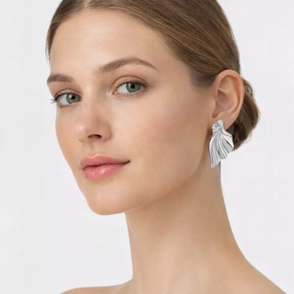 Alternative view of Σκουλαρίκια Ασημένια Ricardo Silver