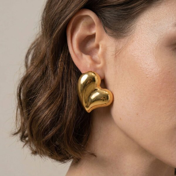 Alternative view of Σκουλαρίκια Χρυσά Luvé Gold