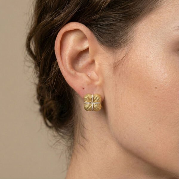 Alternative view of Σκουλαρίκια Χρυσά Zilian