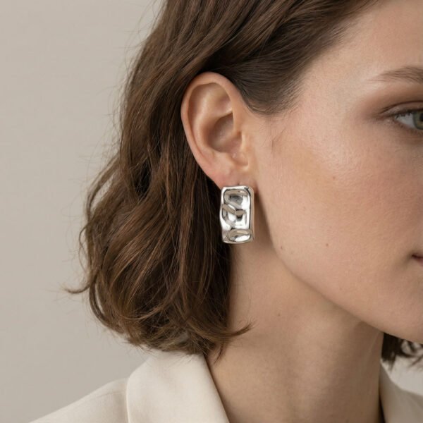 Alternative view of Σκουλαρίκια Ασημένια Gleam Silver