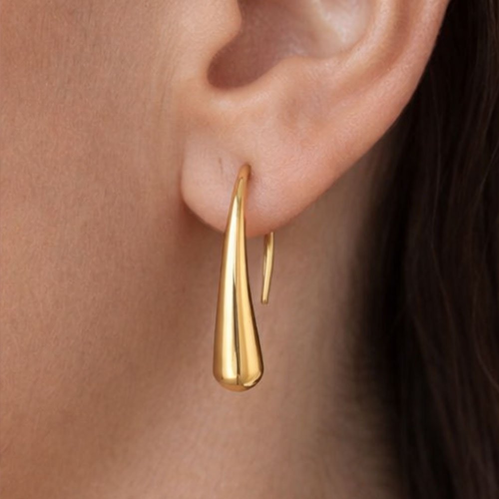 Coshe.gr -%wc_product_cat% Σκουλαρίκια Χρυσά Line - Image 2