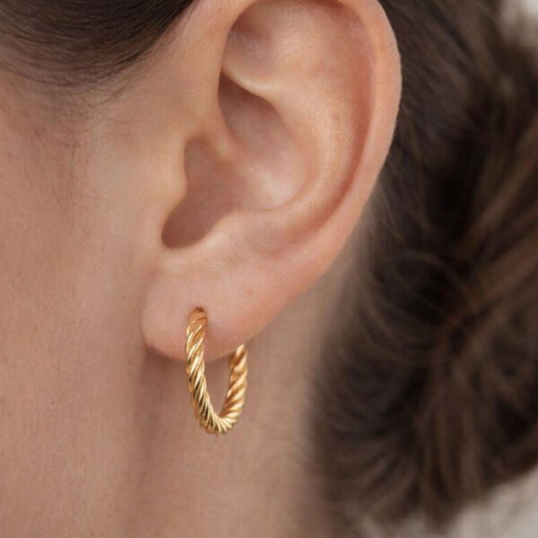 Alternative view of Σκουλαρίκια Χρυσά Merican