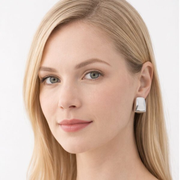 Alternative view of Σκουλαρίκια Ασημένια Solstice