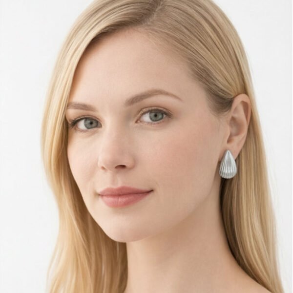 Alternative view of Σκουλαρίκια  Ασημένια Serene Shine