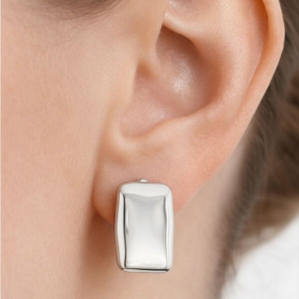 Alternative view of Σκουλαρίκια Ασημένια Paloma