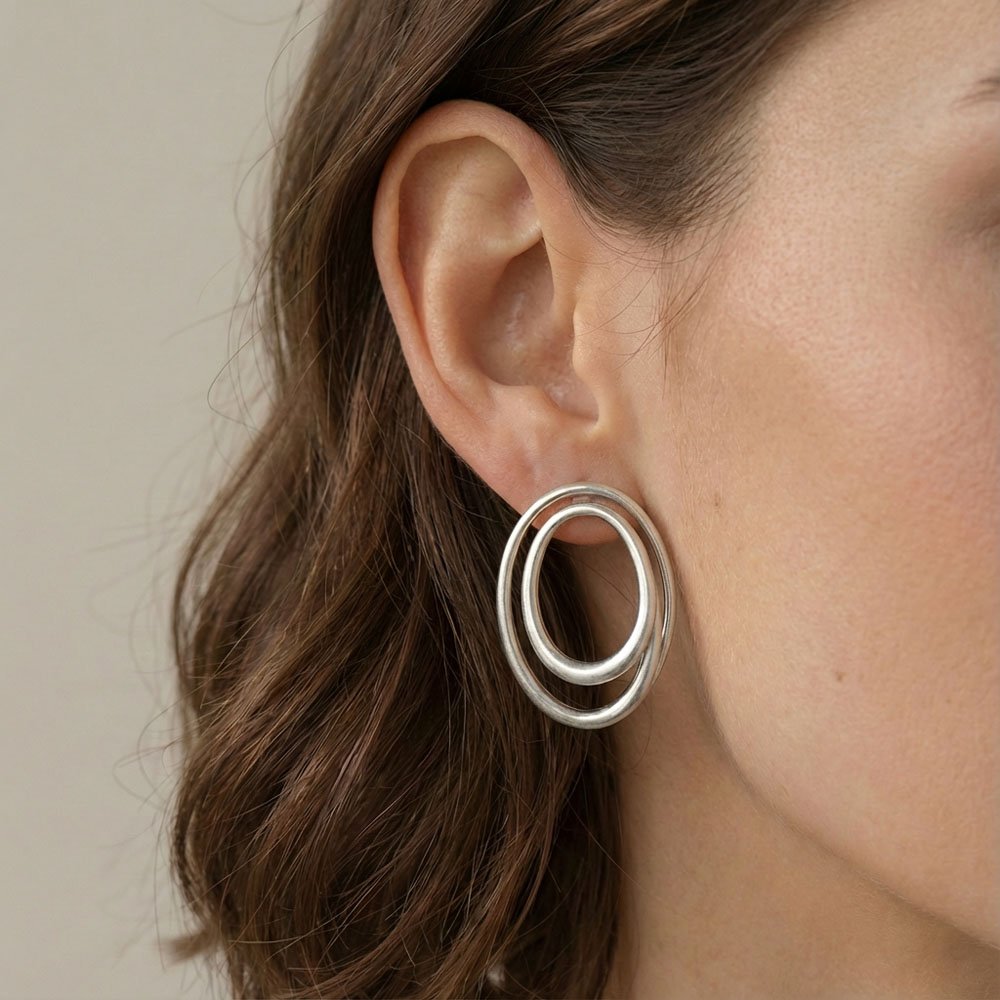 Coshe.gr -%wc_product_cat% Σκουλαρίκια Ασημένια Orbelle - Image 2