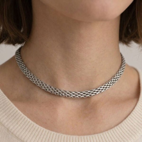 Alternative view of Κολιέ Ασημένιο Tessa Silver