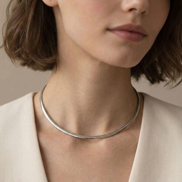 Alternative view of Κολιέ Ασημένιο Iris